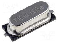 Resonator: quartz; 10MHz; ±30ppm; 20pF; SMD; HC49SM YIC