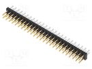 Pin header; wire-board; male; Minitek; 2mm; PIN: 50; THT; on PCBs; 2A Amphenol Communications Solutions