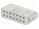 Plug; IDC; female; PIN: 14; without strain relief; IDC; 1.27mm; grey Amphenol Communications Solutions