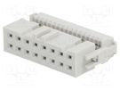 Plug; IDC; female; PIN: 16; without strain relief; IDC; 1.27mm; grey Amphenol Communications Solutions
