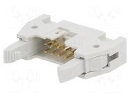 Connector: IDC; socket; male; PIN: 10; Quickie; straight; THT; 2.54mm AMPHENOL COMMUNICATIONS SOLUTIONS