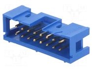 Connector: IDC; socket; male; PIN: 16; Quickie; straight; THT; 2.54mm AMPHENOL COMMUNICATIONS SOLUTIONS