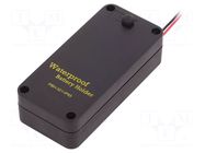 Holder; AA,R6; Batt.no: 2; cables; 150mm; black; IP65; with switch COMF