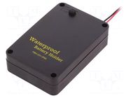 Holder; AA,R6; Batt.no: 3; cables; 150mm; black; IP65; with switch COMF