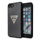 Guess GUHCI8SGTLBK iPhone 7/8/SE 2020 / SE 2022 czarny/black hard case Glitter Triangle, Guess