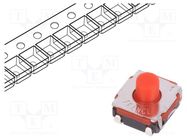 Microswitch TACT; SPST-NO; Pos: 2; 0.05A/32VDC; SMT; 2N; 6.2x6.2mm C&K