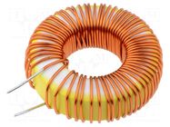 Inductor: wire; THT; L: 100uH; 500mA; 140mΩ; Inductor: toroidal FERROCORE