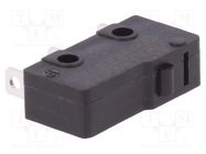 Microswitch SNAP ACTION; 0.1A/250VAC; without lever; SPDT; Pos: 2 C&K