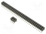 Connector: pin strips; socket; female; PIN: 32; turned contacts CONNFLY