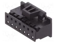 Connector: wire-board; plug; female; PIN: 14; Minitek; straight AMPHENOL COMMUNICATIONS SOLUTIONS