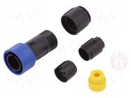 Connector: circular; plug; male; PIN: 10; w/o contacts; UL94V-0 BULGIN