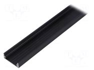 Profiles for LED modules; black; L: 0.296m; WIDE24; aluminium TOPMET