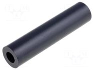 Spacer sleeve; cylindrical; polyamide; L: 10mm; Øout: 10mm; black DREMEC