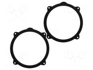 Spacer ring; MDF; 165mm; Alfa Romeo; impregnated; 2pcs. BASSER