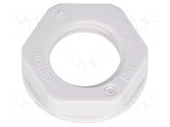 Nut; M12; polyamide; UL94V-2; 17mm; light grey; Thread: metric LAPP