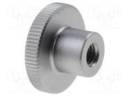 Knob; Ø: 30mm; Int.thread: M8; H: 18mm; stainless steel; DIN 466 ELESA+GANTER