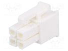Plug; wire-wire/PCB; female; Minitek® Pwr 4.2; 4.2mm; PIN: 4; FCI Amphenol Communications Solutions