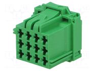 Connector: automotive; plug; female; MCP 2.8; PIN: 12; for cable TE Connectivity