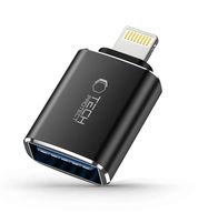 UltraBoost Lightning (Male) / USB-A (Female) OTG Adapter - Black Tech-Protect