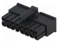 Connector: wire-board; plug; female; PIN: 16; Minitek® Pwr 3.0 AMPHENOL COMMUNICATIONS SOLUTIONS