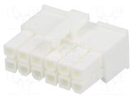 Connector: wire-wire/PCB; plug; female; PIN: 12; Minitek® Pwr 4.2 AMPHENOL COMMUNICATIONS SOLUTIONS