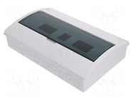 Enclosure: for modular components; IP40; white; No.of mod: 18 ELEKTRO-PLAST NASIELSK