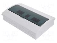 Enclosure: for modular components; IP40; white; No.of mod: 18 ELEKTRO-PLAST NASIELSK
