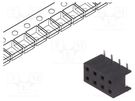 Socket; wire-board; female; Minitek; 2mm; PIN: 8; SMT; on PCBs; 2A Amphenol Communications Solutions