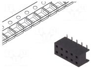 Connector: wire-board; socket; female; PIN: 10; Minitek; 2A; SMT AMPHENOL COMMUNICATIONS SOLUTIONS