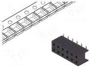 Connector: wire-board; socket; female; PIN: 12; Minitek; 2A; SMT AMPHENOL COMMUNICATIONS SOLUTIONS