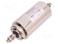 Filter: anti-interference; 250VAC; 2x1.1uF; 100A; Leads: M8 screws KEMET