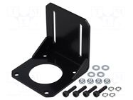 Bracket; black; bracket,mounting screws; steel; 1pcs; NEMA 23 POLOLU
