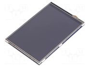 Display: TFT; 4"; 480x320; Window dimensions: 84.3x56.5mm WAVESHARE