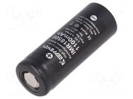 Re-battery: Li-Ion; 18500; 3.7V; 1100mAh; Ø18.5x50mm; 10A KEEPPOWER