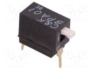 Switch: DIP-SWITCH; Poles number: 1; OFF-ON; 0.025A/24VDC; Pos: 2 C&K