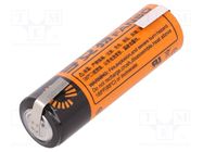 Battery: lithium; AA; 3.6V; 2100mAh; Ø14.5x50.6mm; soldering lugs FANSO