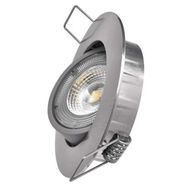 LED Spotlight SIMMI silver, round, 5W neutral white, EMOS