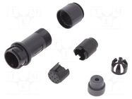 Connector: circular; plug; male; PIN: 10; w/o contacts; UL94V-0 BULGIN