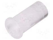 Fiber for LED; Ø5mm; L: 8.5mm; round; Front: flat; straight; UL94V-2 FIX&FASTEN