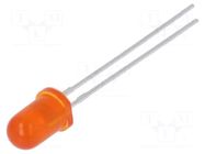 LED; orange; 5mm; 20÷45mcd; 30°; Front: convex; 1.95÷2.3VDC KINGBRIGHT ELECTRONIC