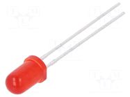 LED; red; 5mm; 25÷50mcd; 30°; Front: convex; 1.9÷2.3VDC KINGBRIGHT ELECTRONIC