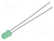 LED; green; 3mm; 8÷20mcd; 60°; Front: convex; 12÷14VDC; Pitch: 2.54mm KINGBRIGHT ELECTRONIC