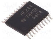 IC: digital; buffer,non-inverting,line driver; Ch: 8; SMD; TSSOP20 TEXAS INSTRUMENTS