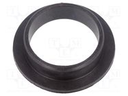 Bearing: sleeve bearing; with flange; Øout: 23mm; Øint: 20mm; black IGUS