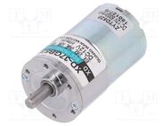 Motor: DC; with gearbox; 12VDC; 2.19A; Shaft: D spring; 93rpm; 50: 1 DFROBOT