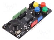 Joystick,mechanical keyboard; Module robotics: shield DFROBOT