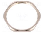 Nut; PG48; brass; 65mm; Thread: PG; Plating: nickel BM GROUP