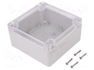 Enclosure: multipurpose; X: 120mm; Y: 120mm; Z: 60mm; ZP; light grey KRADEX