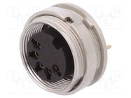 Connector: M16; socket; female; soldering; PIN: 5; 5A; 60V; IP40 LUMBERG