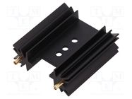 Heatsink: extruded; SOT32,TO220,TO3P; black; L: 38.1mm; 11K/W FISCHER ELEKTRONIK